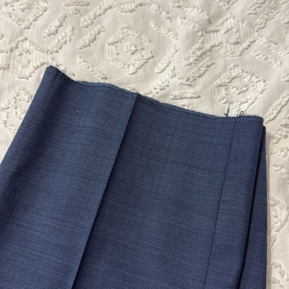 Jos. A. Bank Traveler Performance Wool Slim Blue Unhemmed Pants Men’s Size 42 - Picture 8 of 12